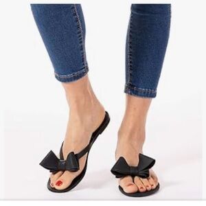 Mitsyoa black  Bow Sandals! Brand new /never worn .